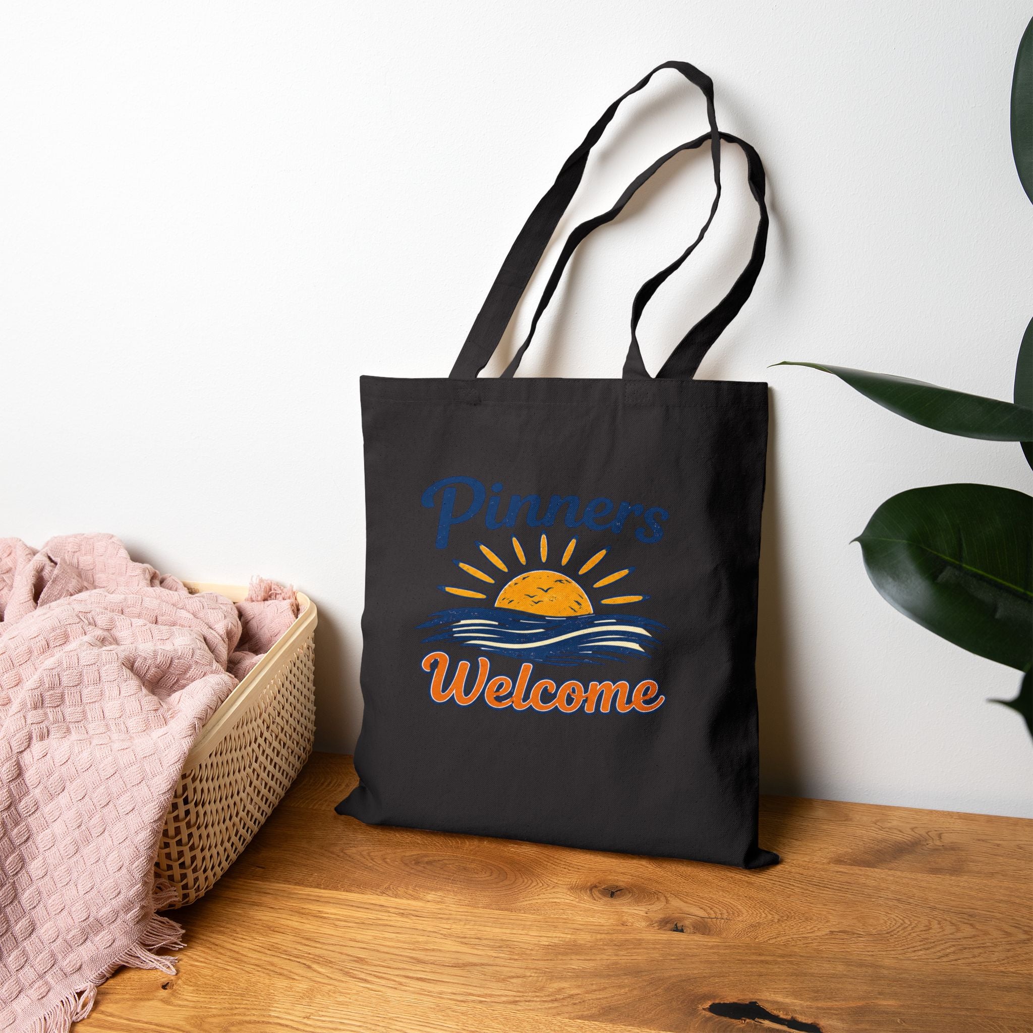 "Pinners Welcome" / "Wrestle OCNJ"  Beach Practice Tournament Tote