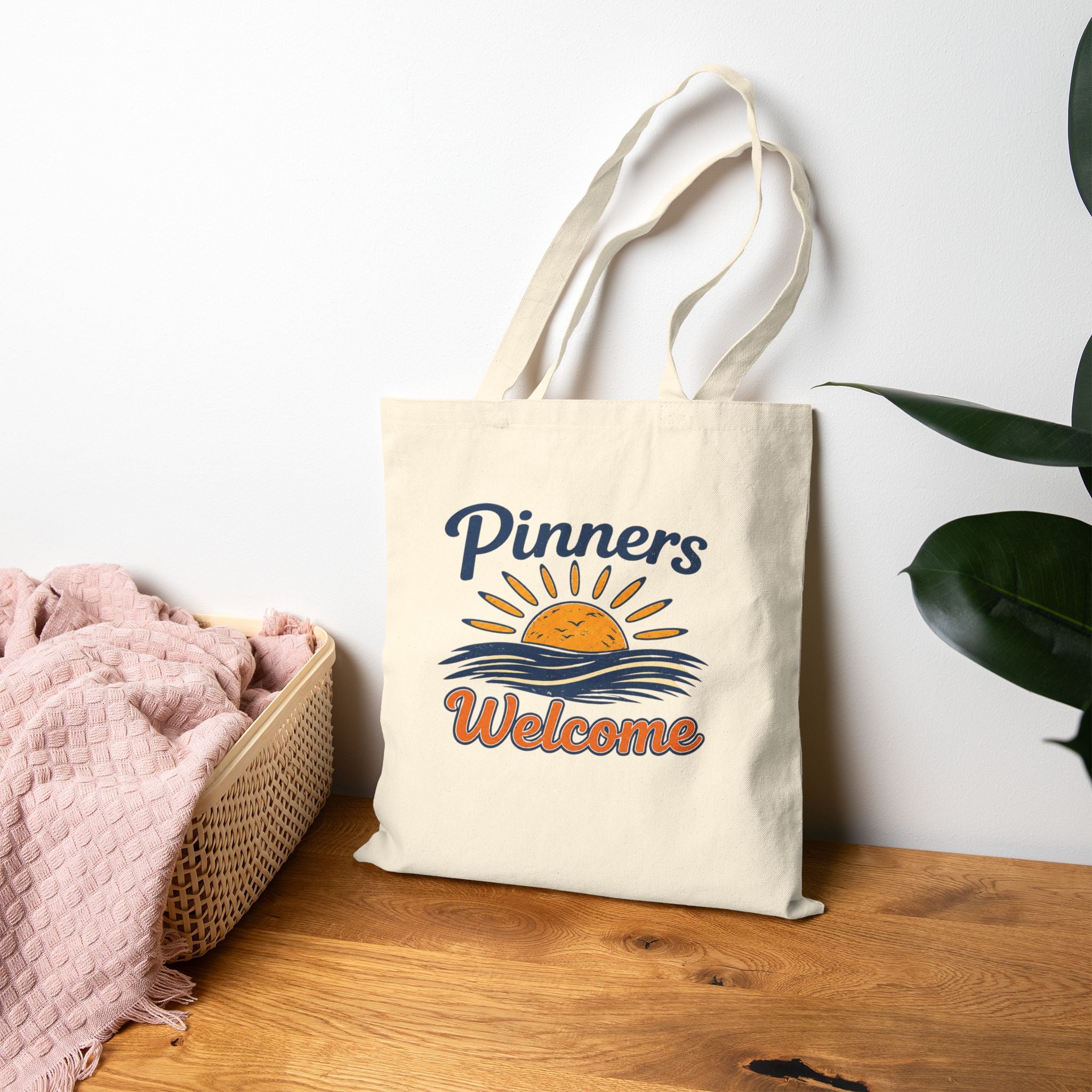 "Pinners Welcome" / "Wrestle OCNJ"  Beach Practice Tournament Tote