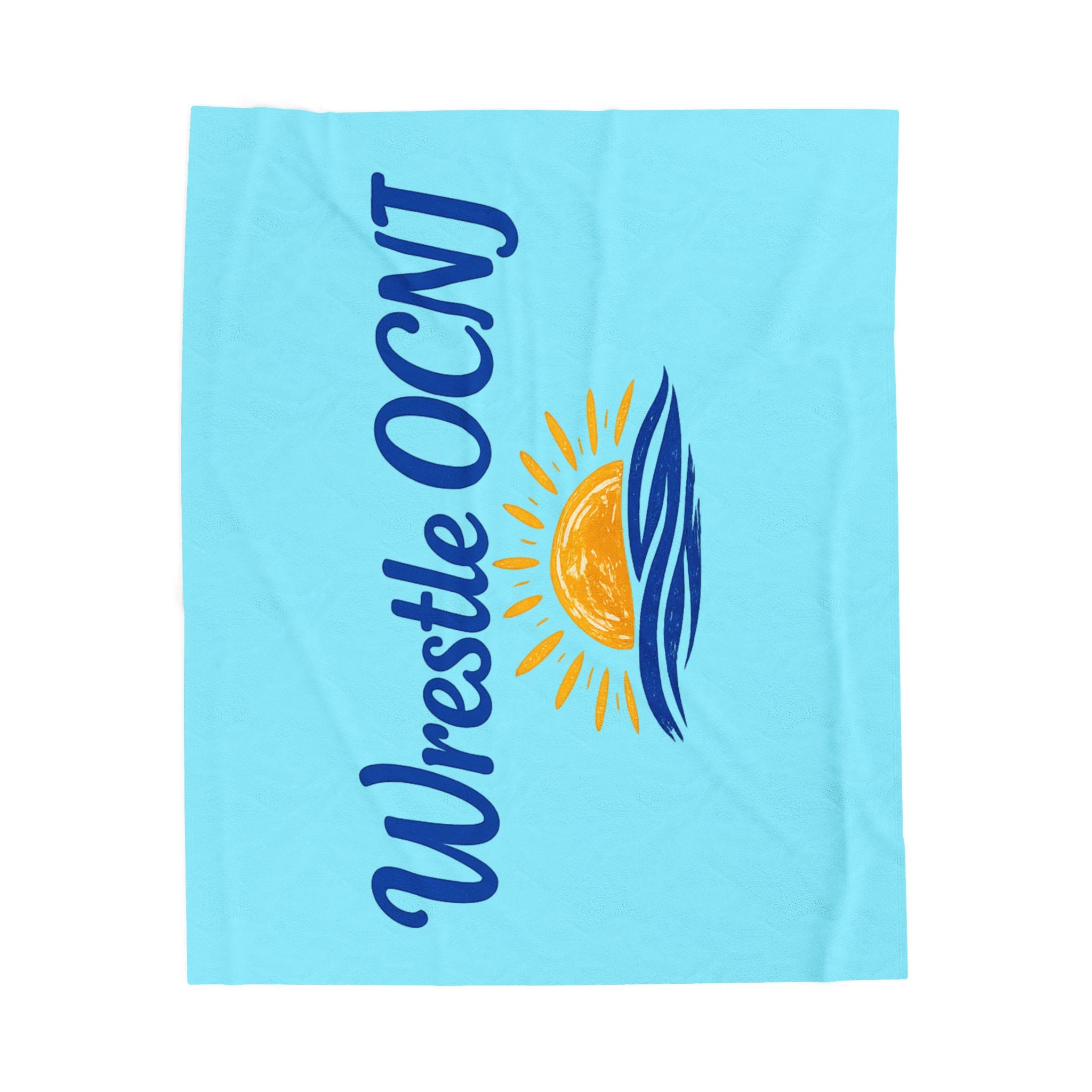 "Wrestle OCNJ" - Velveteen Plush Blanket