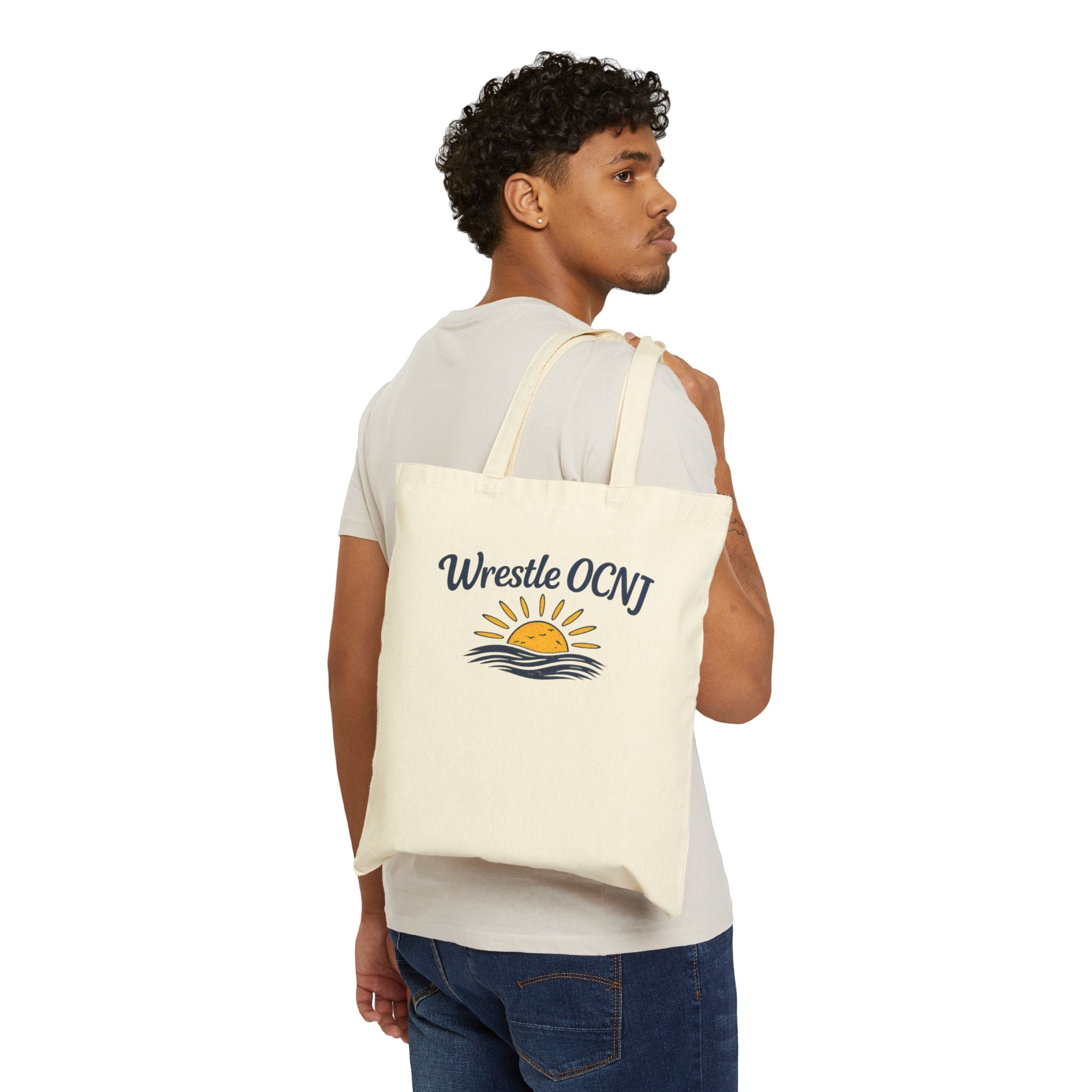 "Pinners Welcome" / "Wrestle OCNJ"  Beach Practice Tournament Tote