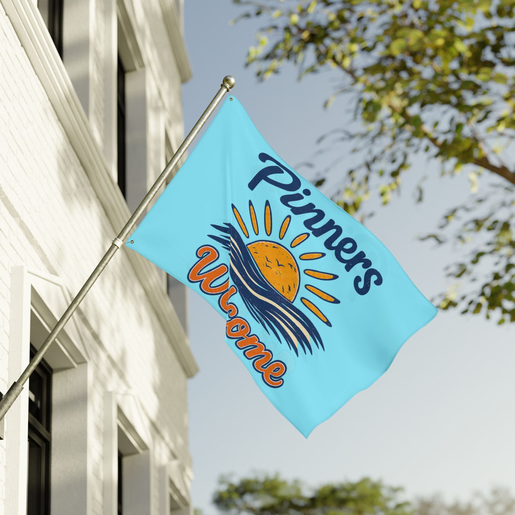 "Pinners Welcome" Double Sided Flag - BLUE